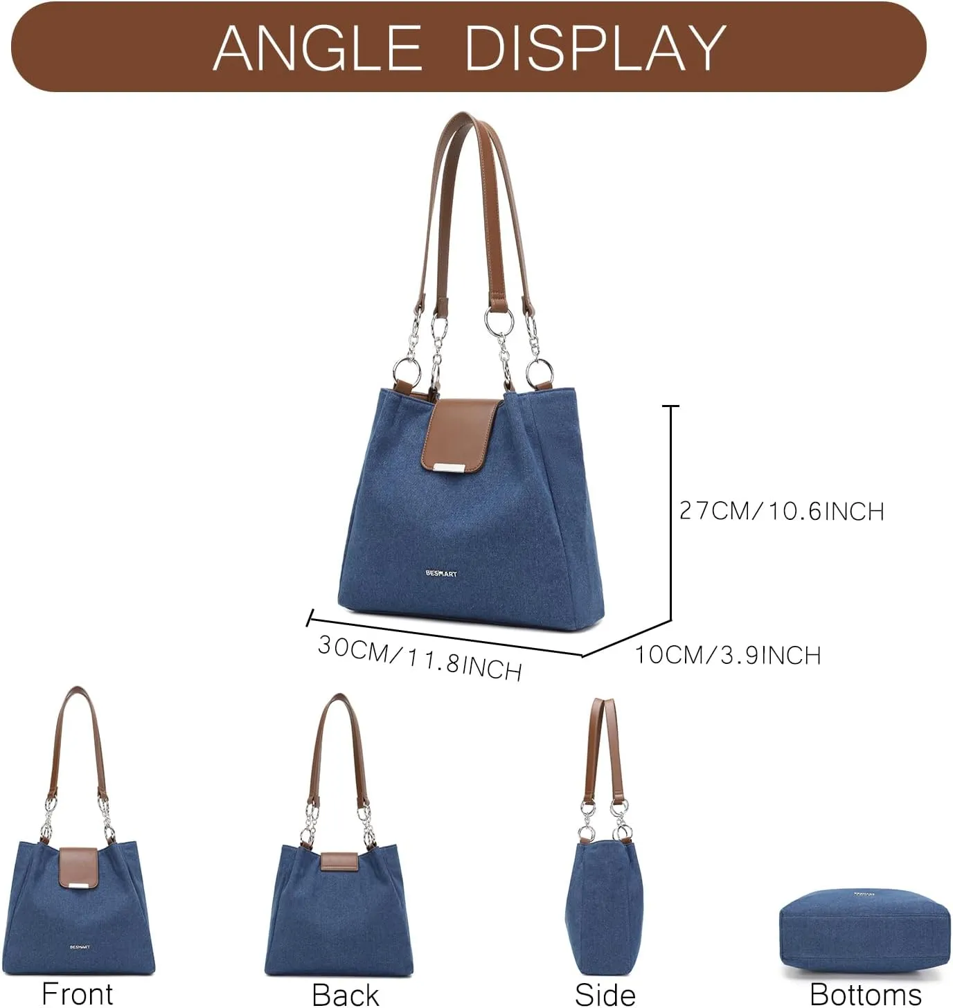 Denim Crossbody Bag Quilted Shoulder Bags for Women