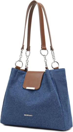 Denim Crossbody Bag Quilted Shoulder Bags for Women