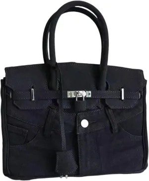 Denim Tote Bag for Women, Large Capacity Crossbody Bag, Casual Beach Purse Bag, Shoulder Bags for Work Travel Daily Matching