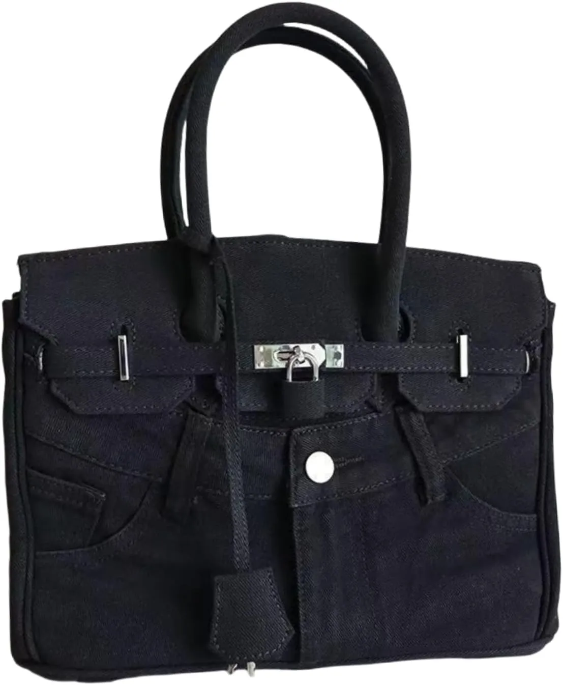 Denim Tote Bag for Women, Large Capacity Crossbody Bag, Casual Beach Purse Bag, Shoulder Bags for Work Travel Daily Matching