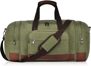 Dimayar Expandable Duffle Bag for Men, 50L Large-Capacity Weekender, Water-Resistant Mens Duffle Bags for Traveling, Lightweight & Durable Overnight Carry-On, Versatile Gym and Travel Bag