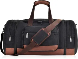 Dimayar Expandable Duffle Bag for Men, 50L Large-Capacity Weekender, Water-Resistant Mens Duffle Bags for Traveling, Lightweight & Durable Overnight Carry-On, Versatile Gym and Travel Bag