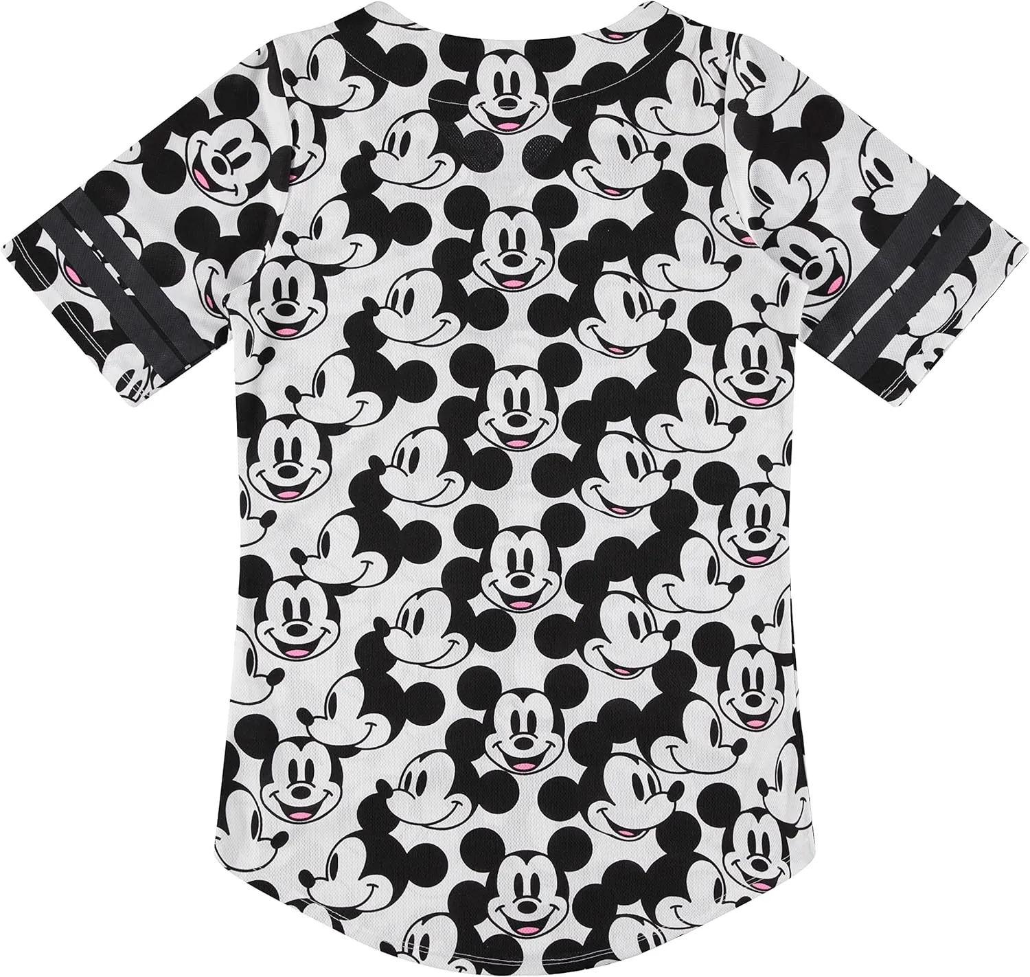 Disney Ladies Mickey Mouse Fashion Shirt - Mickey & Minnie Mouse Baseball Jersey Mickey Mouse Button Down Baseball Jersey