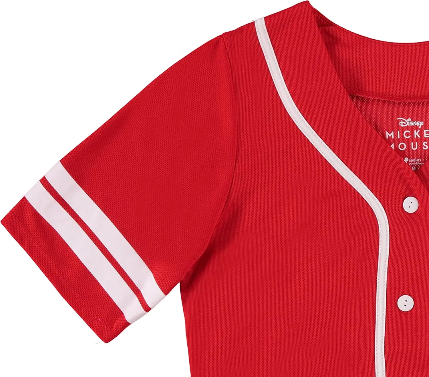 Disney Ladies Mickey Mouse Fashion Shirt - Mickey & Minnie Mouse Baseball Jersey Mickey Mouse Button Down Baseball Jersey