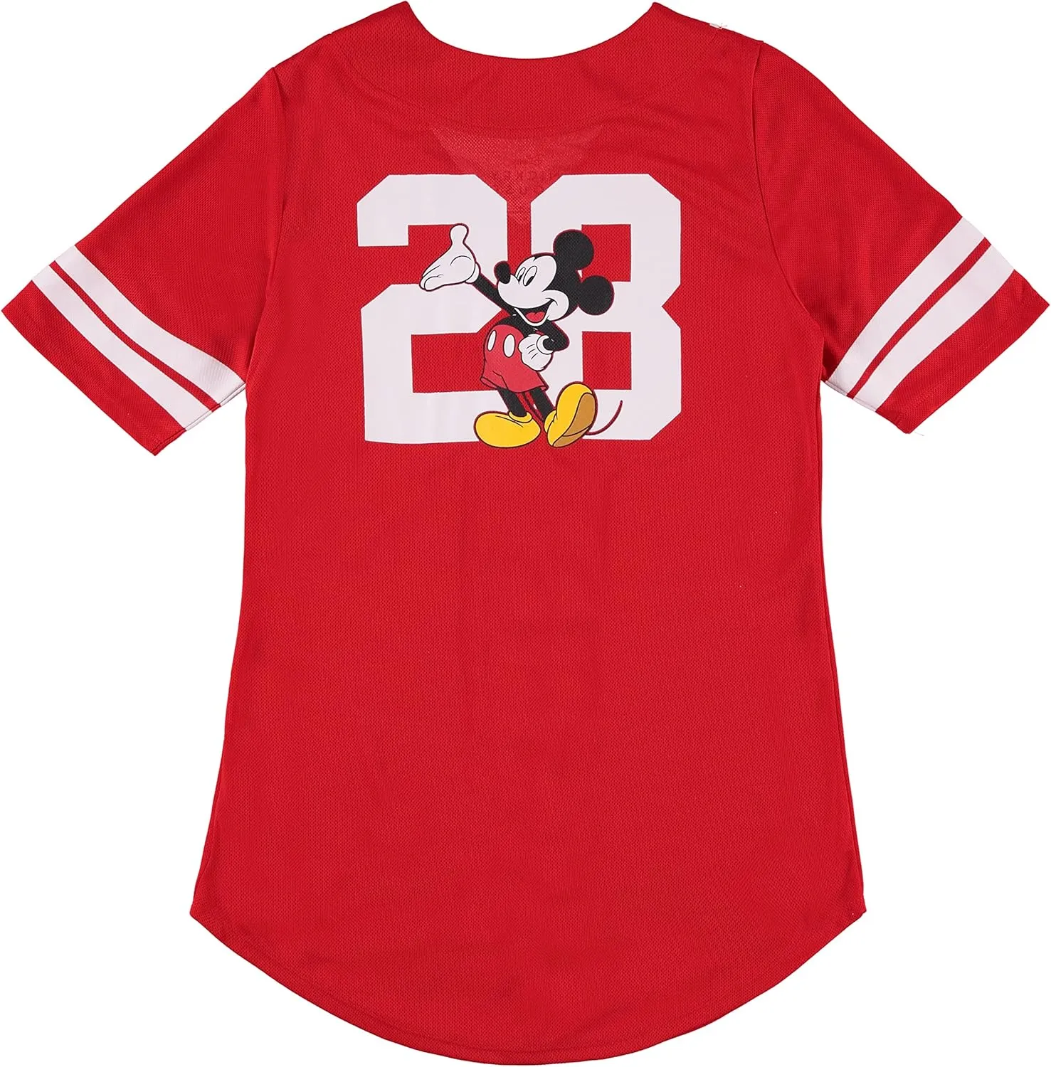 Disney Ladies Mickey Mouse Fashion Shirt - Mickey & Minnie Mouse Baseball Jersey Mickey Mouse Button Down Baseball Jersey