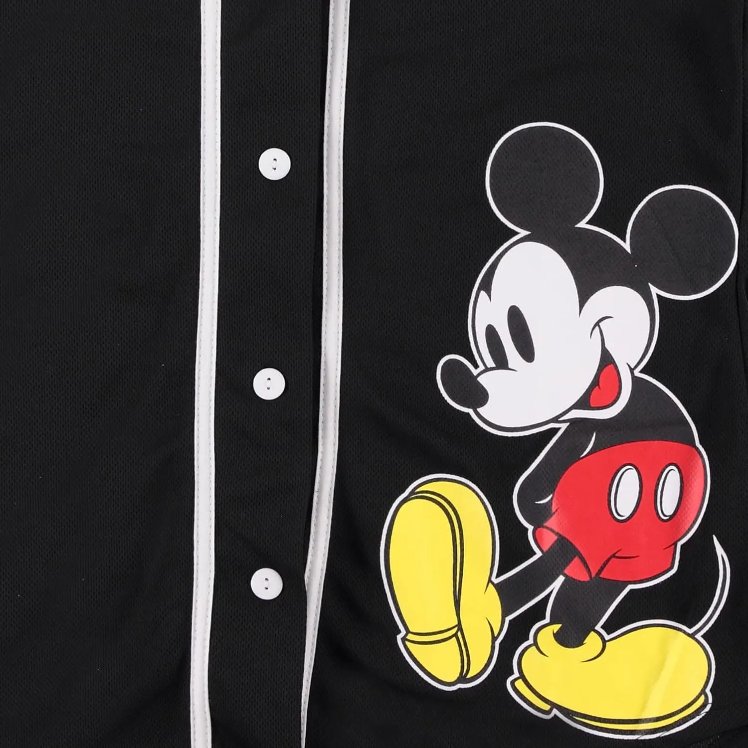Disney Ladies Mickey Mouse Fashion Shirt - Mickey & Minnie Mouse Baseball Jersey Mickey Mouse Button Down Baseball Jersey