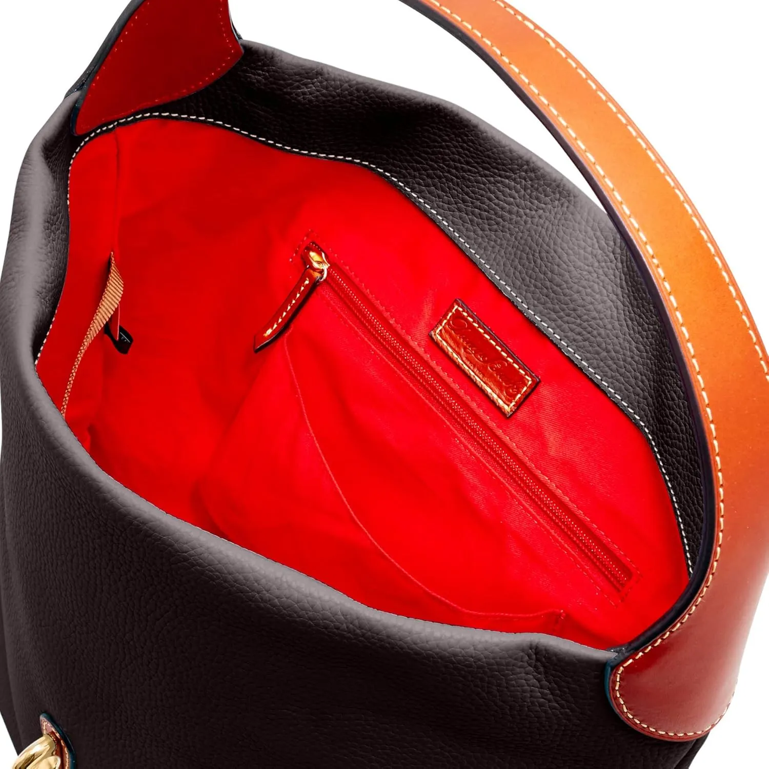 Dooney & Bourke Handbag & Wallet Set, Pebble Grain Leather Logo Lock Shoulder Bag and Coin Purse for Women