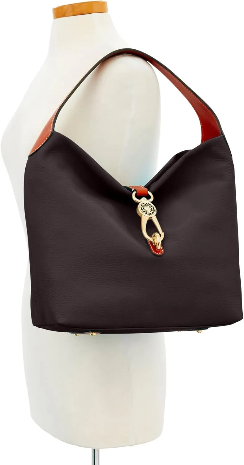Dooney & Bourke Handbag & Wallet Set, Pebble Grain Leather Logo Lock Shoulder Bag and Coin Purse for Women