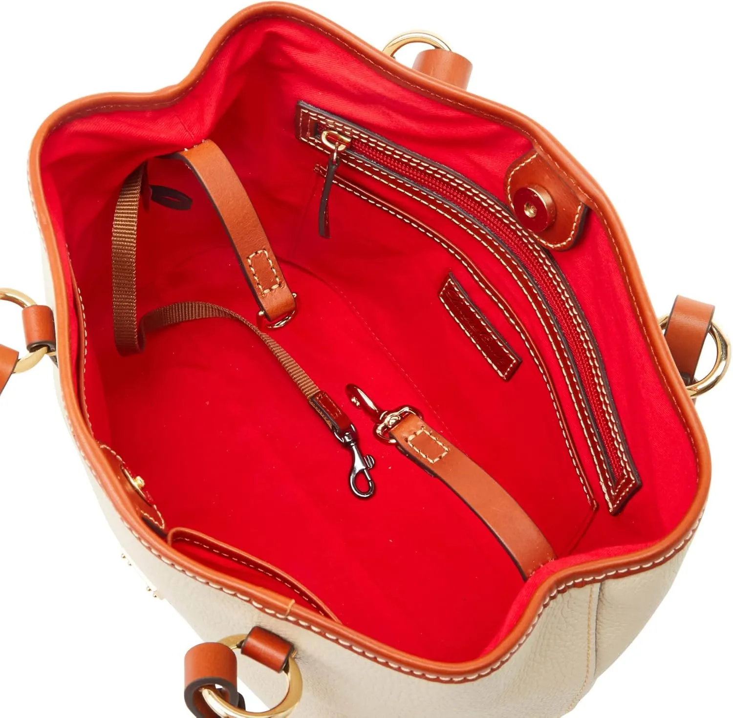 Dooney & Bourke Handbags and Accessories, Pebble Grain Leather Briana Small Shoulder Bag with Wristlet Pouch
