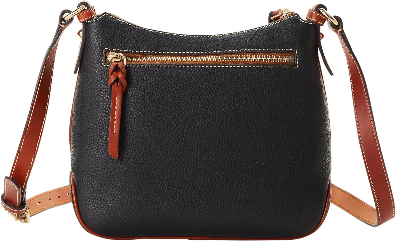 Dooney & Bourke Women's Crossbody Hobo in Pebble Grain Leather, Medium Handbag with Adjustable & Detachable Shoulder Strap