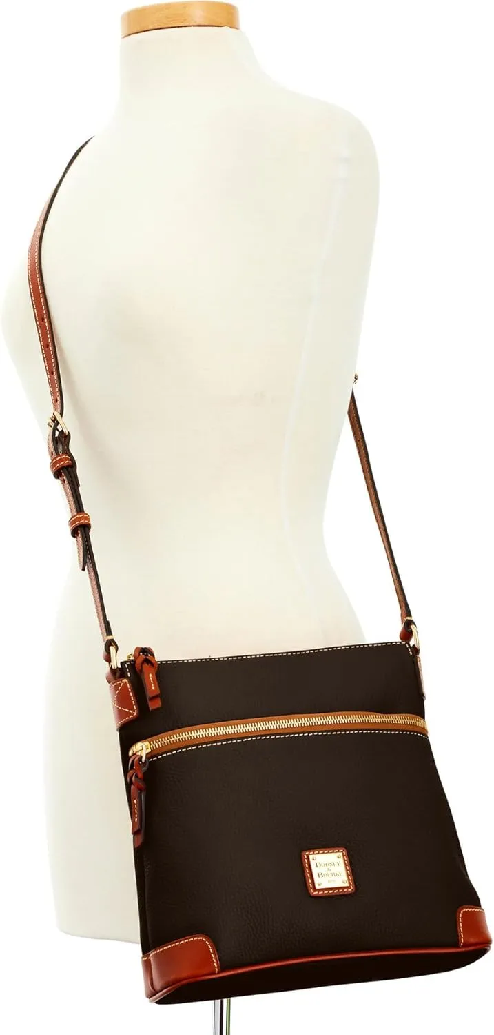 Dooney & Bourke Women's Crossbody in Pebble Grain Leather, Large Handbag with Adjustable Shoulder Strap