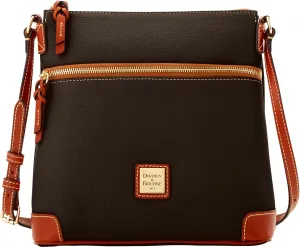 Dooney & Bourke Women's Crossbody in Pebble Grain Leather, Large Handbag with Adjustable Shoulder Strap