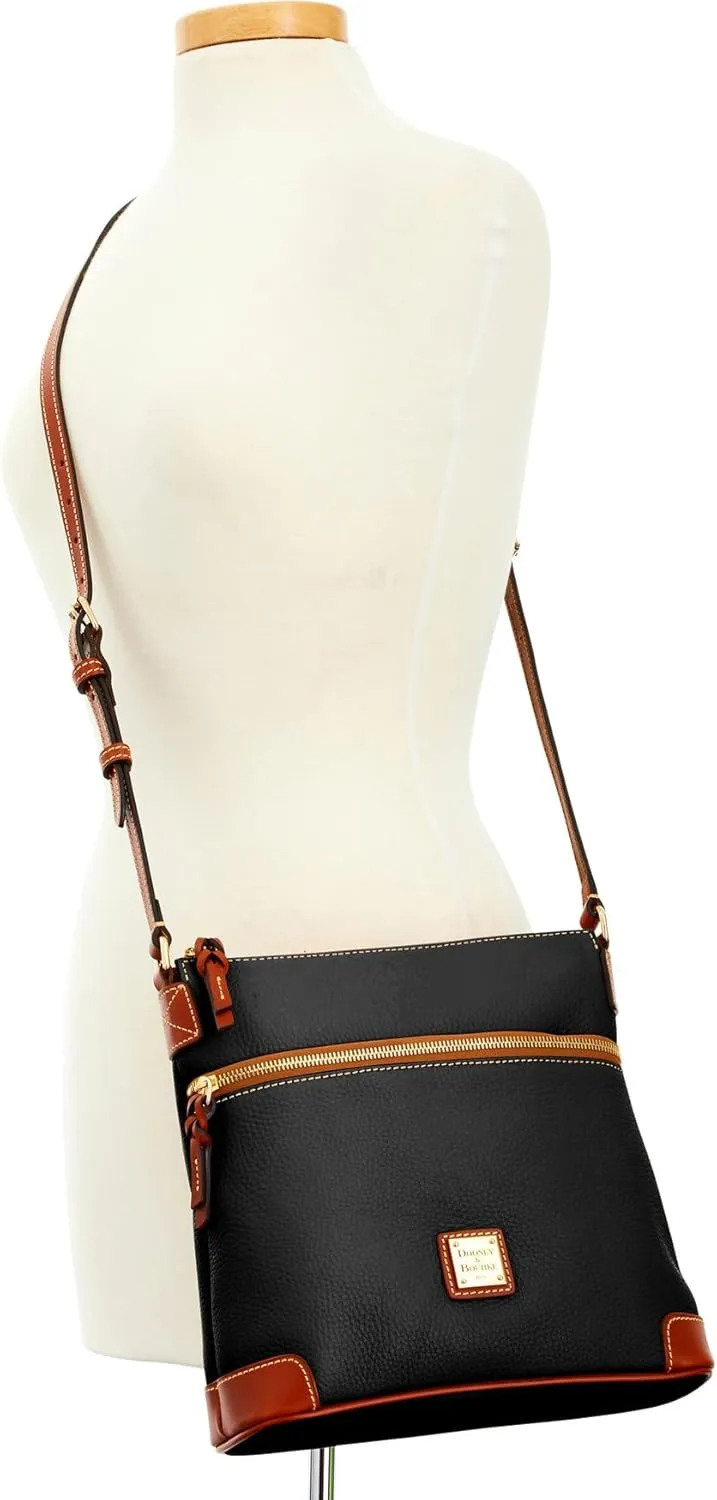 Dooney & Bourke Women's Crossbody in Pebble Grain Leather, Large Handbag with Adjustable Shoulder Strap
