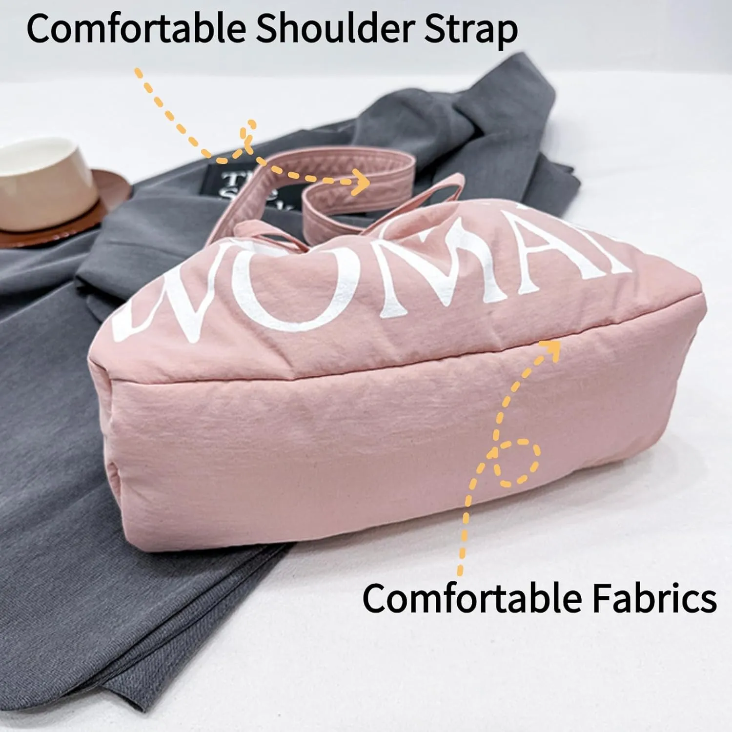 Drawstring Denim Slouch Bag with Snap Button Canvas Shoulder Handbag Travel Holiday Everyday Purse for Women