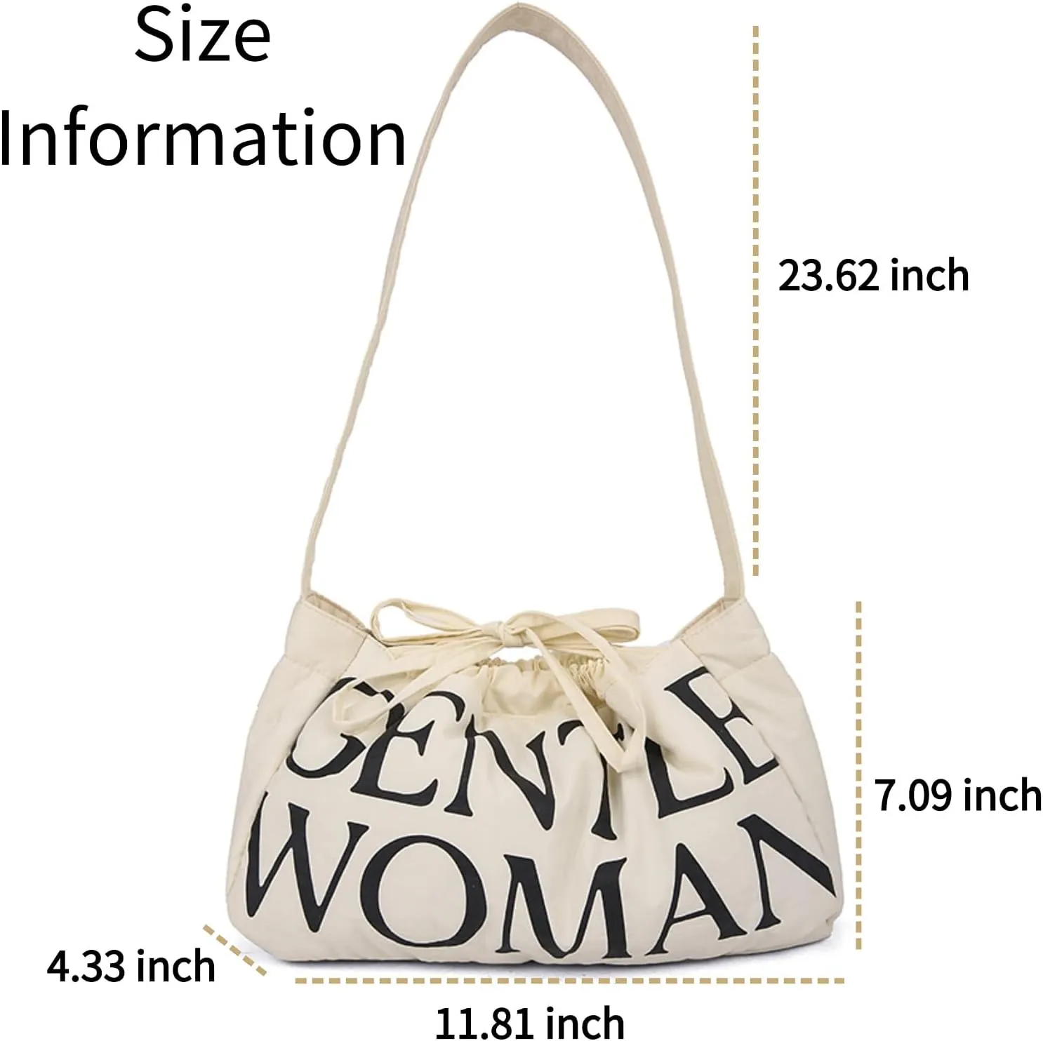 Drawstring Denim Slouch Bag with Snap Button Canvas Shoulder Handbag Travel Holiday Everyday Purse for Women