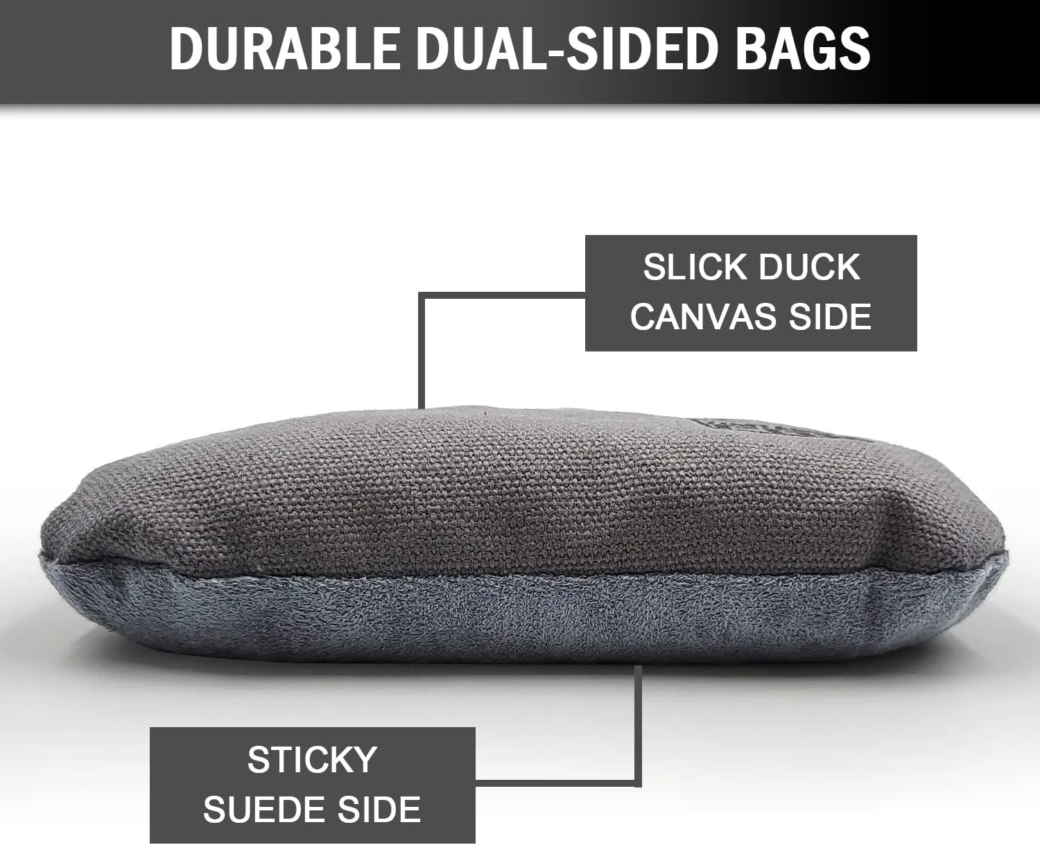 Dual Sided Corn Hole Bags Professional Cornhole Bags Set of 8 Regulation Corn Hole Bean Bags Slick and Stick
