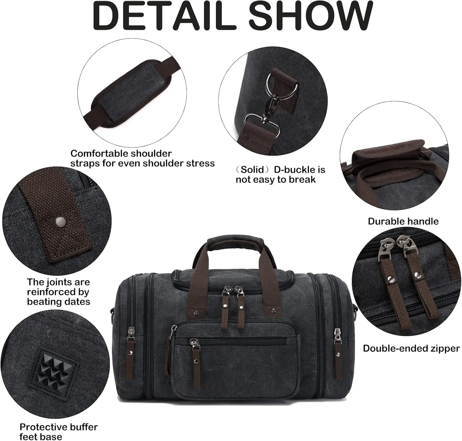 Duffle Bag for Travel SunBorls Expandable 24.8in Overnight Weekend Bag Holds 50L of Everyday Personal Items Carry on