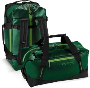 Eagle Creek Migrate 40L Travel Backpack Duffle Bag with Tuck-Away Backpack Straps, Full-Access Wide Mouth Opening & Seamless Bottom Bathtub Construction, Forest