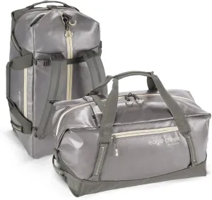 Eagle Creek Migrate 40L Travel Backpack Duffle Bag with Tuck-Away Backpack Straps, Full-Access Wide Mouth Opening & Seamless Bottom Bathtub Construction, River Rock
