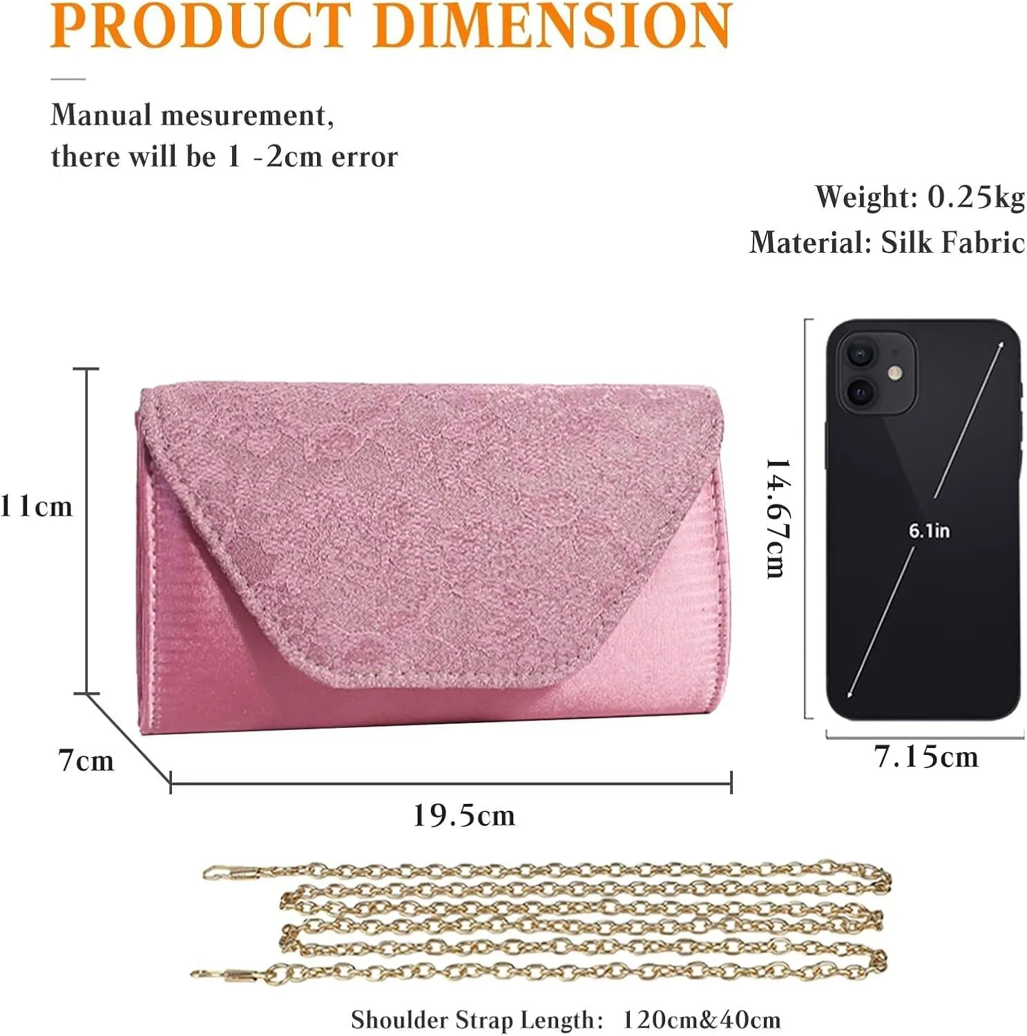 Elegant Handbag Shoulder Vintage Crossbody Women Lace Evening Floral Envelope Clutch Bridal Wedding Purse