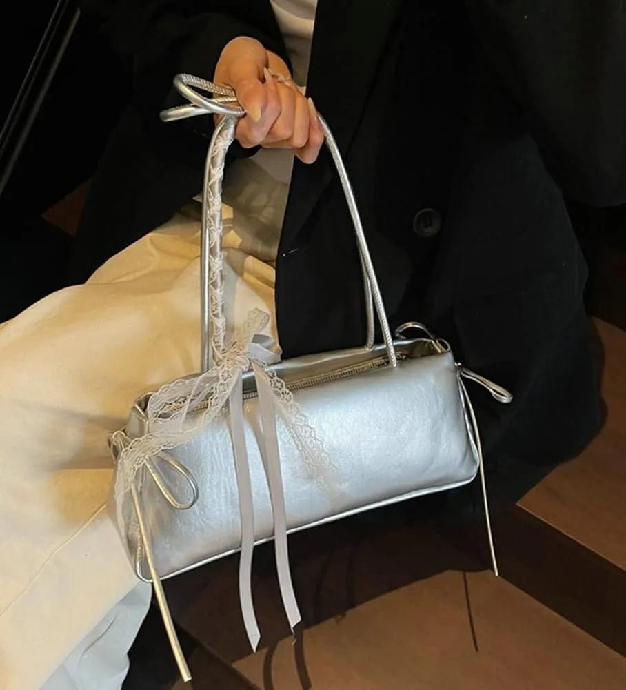 Elegant Shoulder Bags for Women Retro Classic Small Purse with Lace Detailing Trendy Handbags with Large Capacity