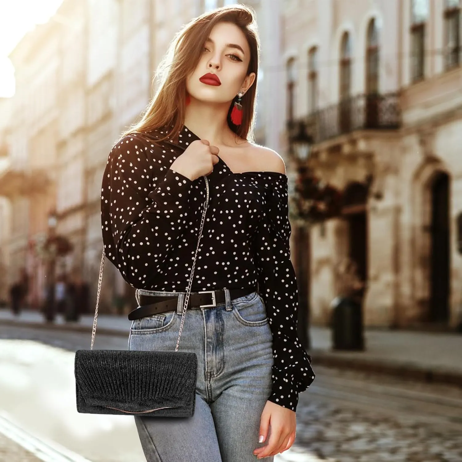 Elegant Women's Evening Clutch Bag - Perfect for Weddings & Cocktail Parties