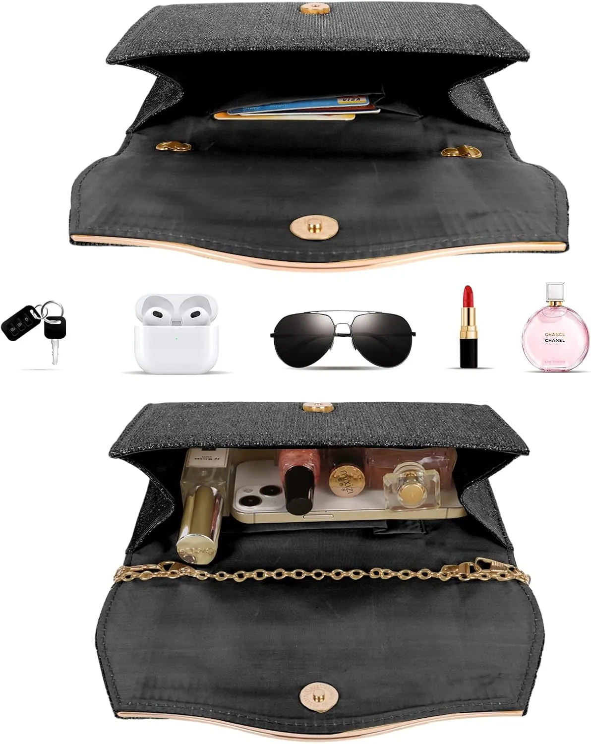 Elegant Women's Evening Clutch Bag - Perfect for Weddings & Cocktail Parties
