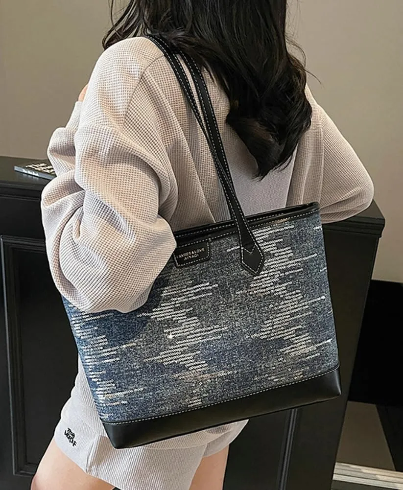 Epsion 2025 Pu Leather Tote Bag for Women Large Shoulder Bag with Zipper Work Shopper Handbag Travel Purse
