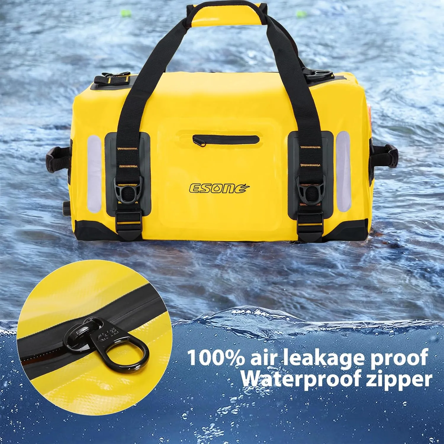 ESONE Dry Bags Waterproof Backpack for Men/Women Dry Bags for Kayaking Waterproof Backpack for Travel Dry Bag Backpack Waterproof Duffel Bag Applicable Boating Camping Paddle Board Surfing