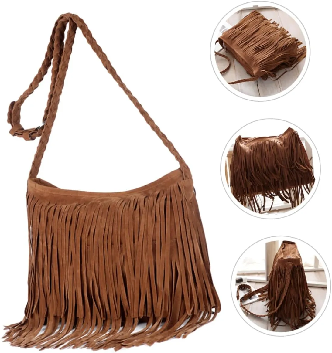 European and American Women's Tassel Bag Crossbody Tote Bags for Women Crossbody Backpack for Women