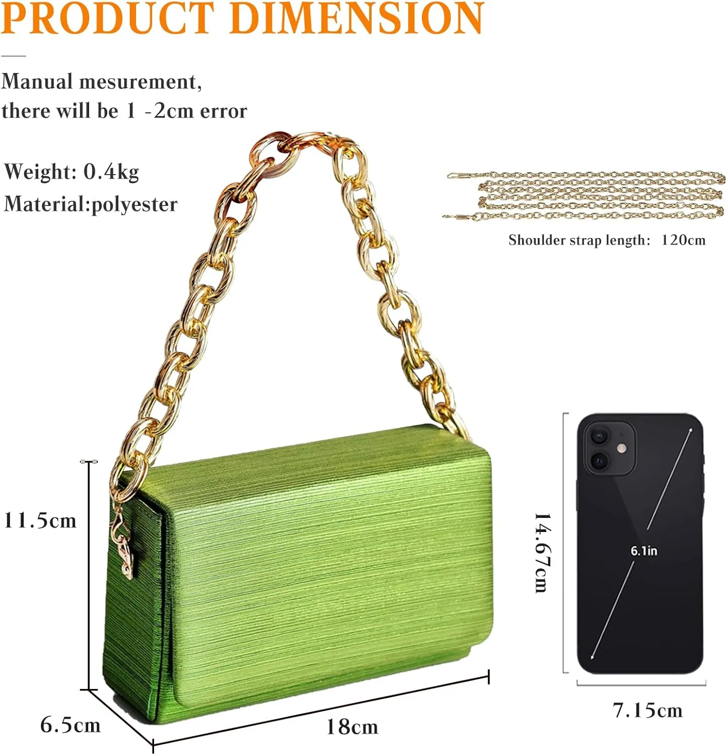 Evening Bag for Women Square Box Clutch Bag Bridal Wedding Purse Sparkly Sequin Handbag Elegant Shoulder Bag
