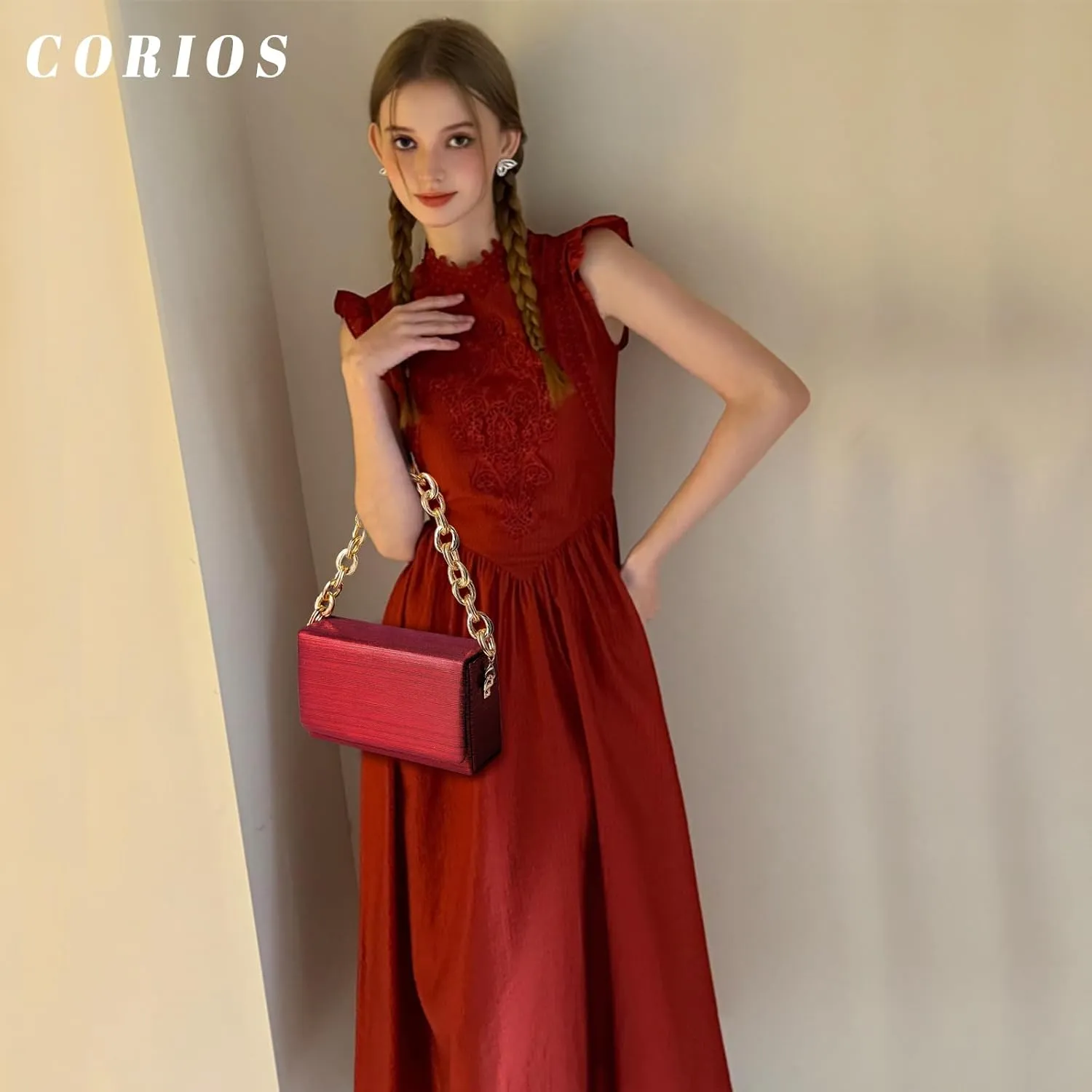 Evening Bag for Women Square Box Clutch Bag Bridal Wedding Purse Sparkly Sequin Handbag Elegant Shoulder Bag
