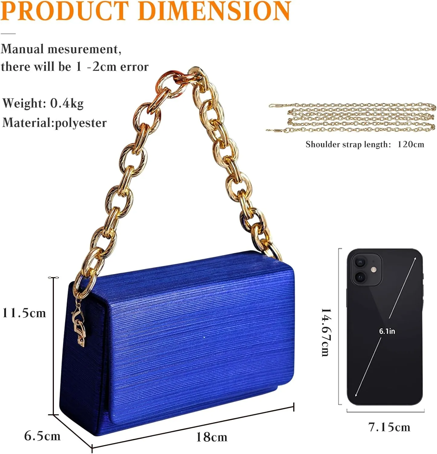 Evening Bag for Women Square Box Clutch Bag Bridal Wedding Purse Sparkly Sequin Handbag Elegant Shoulder Bag