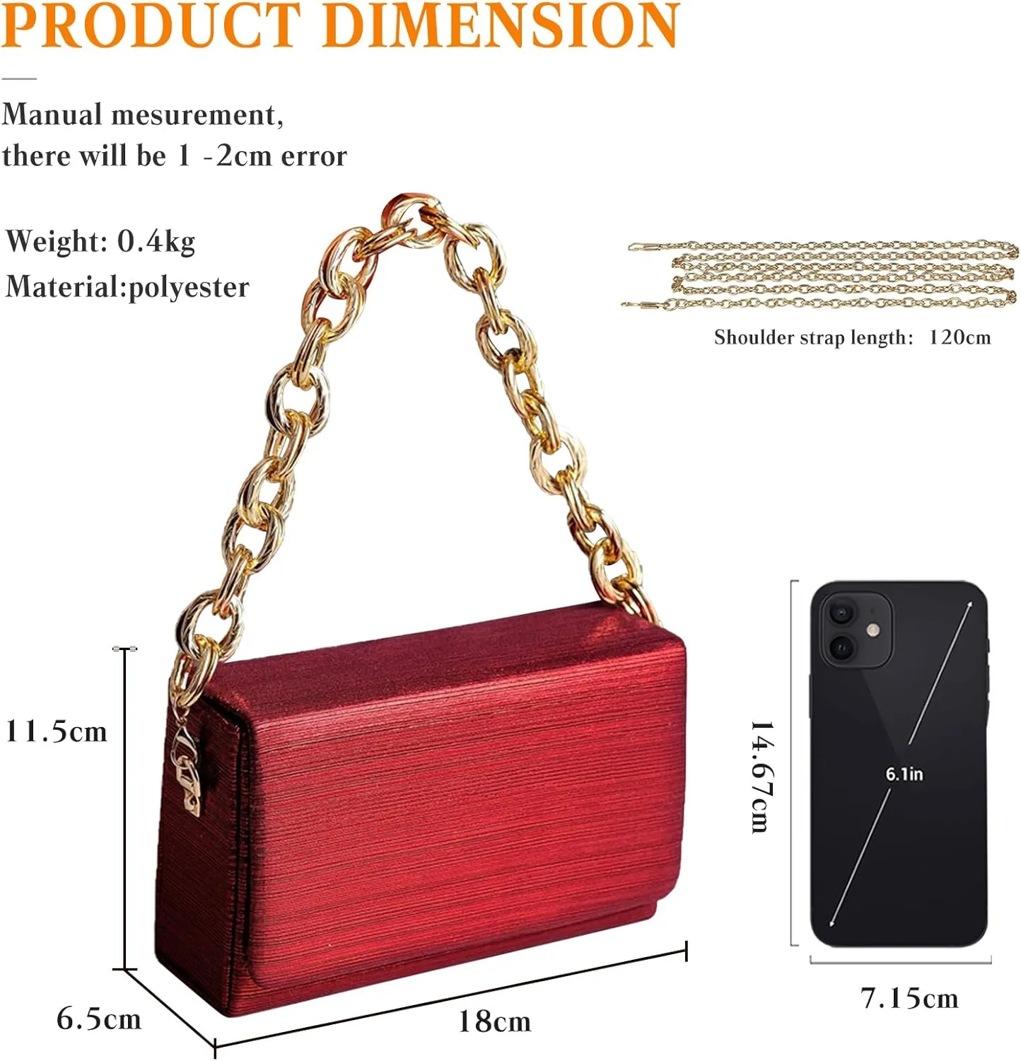 Evening Bag for Women Square Box Clutch Bag Bridal Wedding Purse Sparkly Sequin Handbag Elegant Shoulder Bag