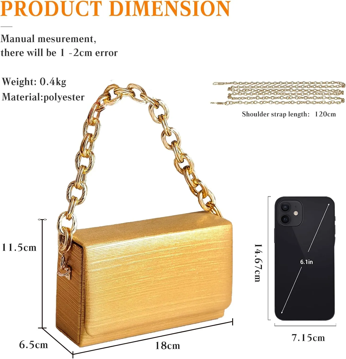 Evening Bag for Women Square Box Clutch Bag Bridal Wedding Purse Sparkly Sequin Handbag Elegant Shoulder Bag