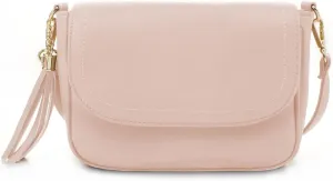 EVVE Small Crossbody Bags for Women Trendy Flap Saddle Purses with Tassel Vegan leather Shoulder bag