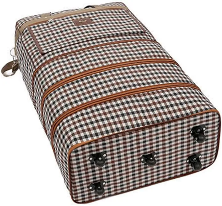 Expandable Extra Large Travel Nylon Duffel Bag with Wheels Waterproof Lightweight Travelling Foldable Suitcase