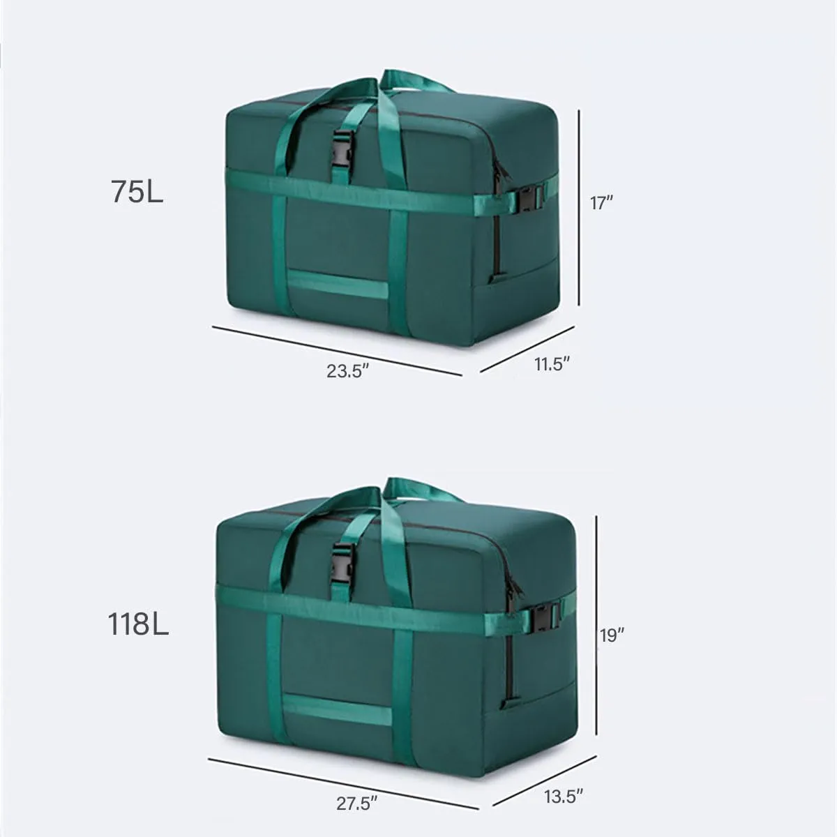 Extra Large Storage Bags Duffle Bags Tote for Moving, Storage, Camping and Travel (Blue, 75L)