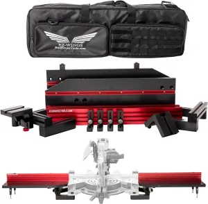 EZ-Wings Basic 4' Portable Miter Saw Station | Patented Modular Design | for Use with Any Portable Miter Saw Stand or Chop Saw Stand