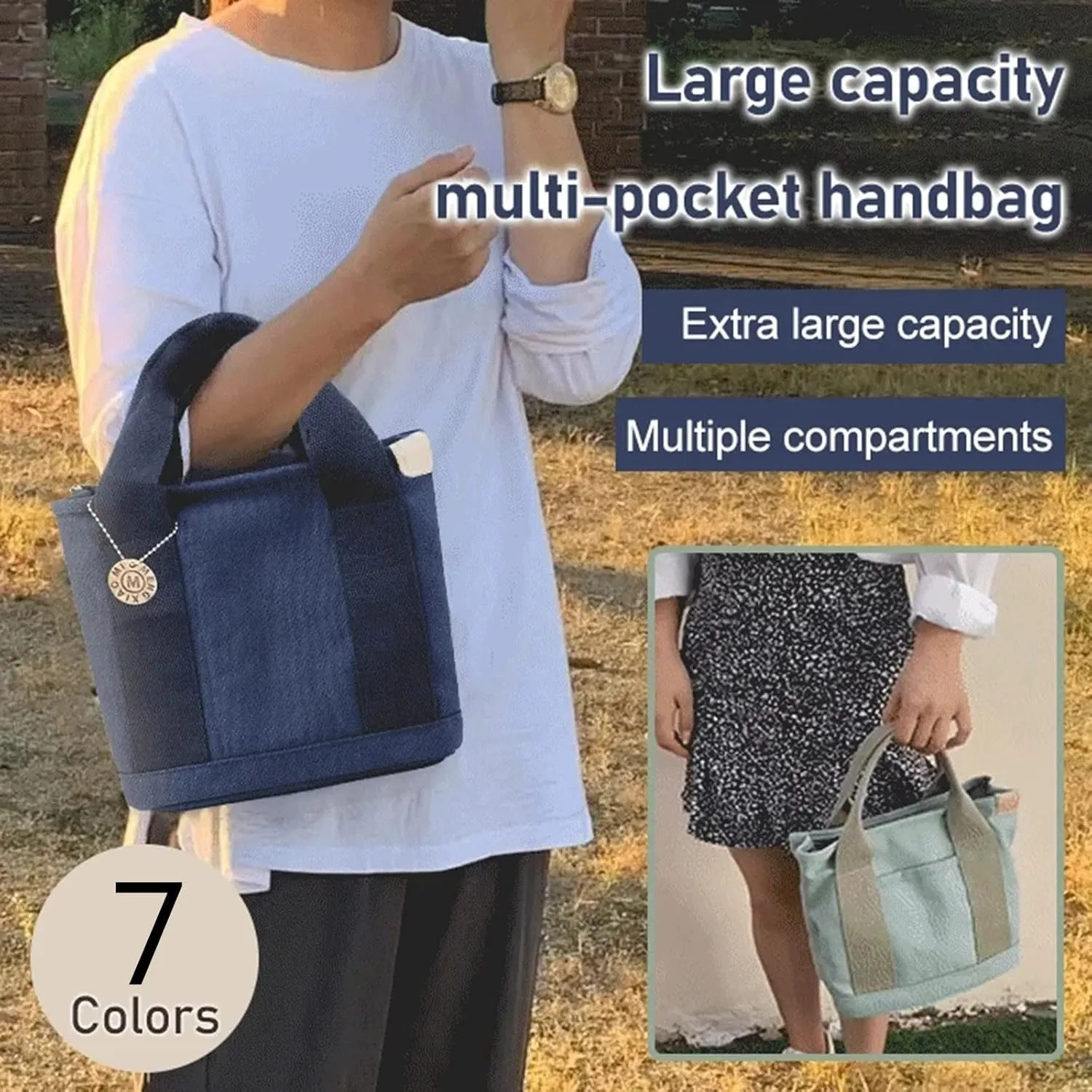 Fashion Bag Unisex Large Capacity Bags Fashion Portable Canvas Bags Messenger Bag Clear Tote