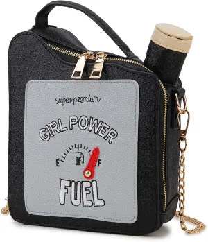 Fashion Sequin Fuel Bottle Design Pu Leather Handbag Shoulder Bag Chain Crossbody Shoulder Bag Girl Clutch Purse
