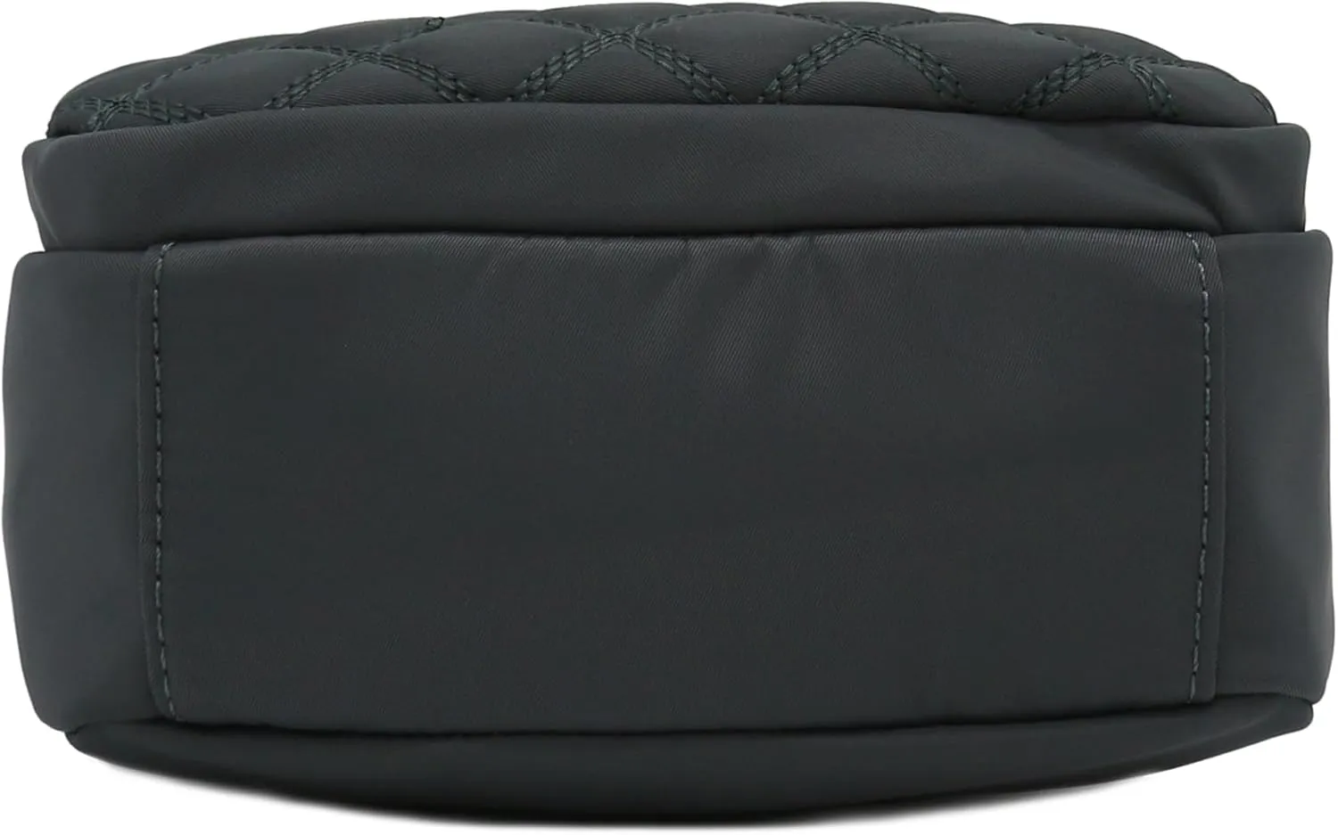 FashionPuzzle Quilted Nylon Crossbody Bag with Wide Strap