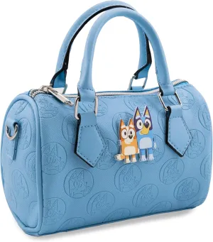Fast Forward Bluey Mini Purse Crossbody Handbag for Women | Leather Women's Shoulder Handbag Satchel with Embossed Print | Bluey Accessories for Girls, Boys, Adults, Unisex