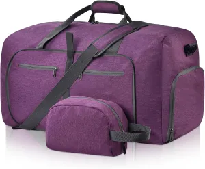 Felipe Varela Duffle Bag with Shoes Compartment and Adjustable Strap,Foldable Travel Duffel Bags for Men Women,Waterproof Duffel Bags