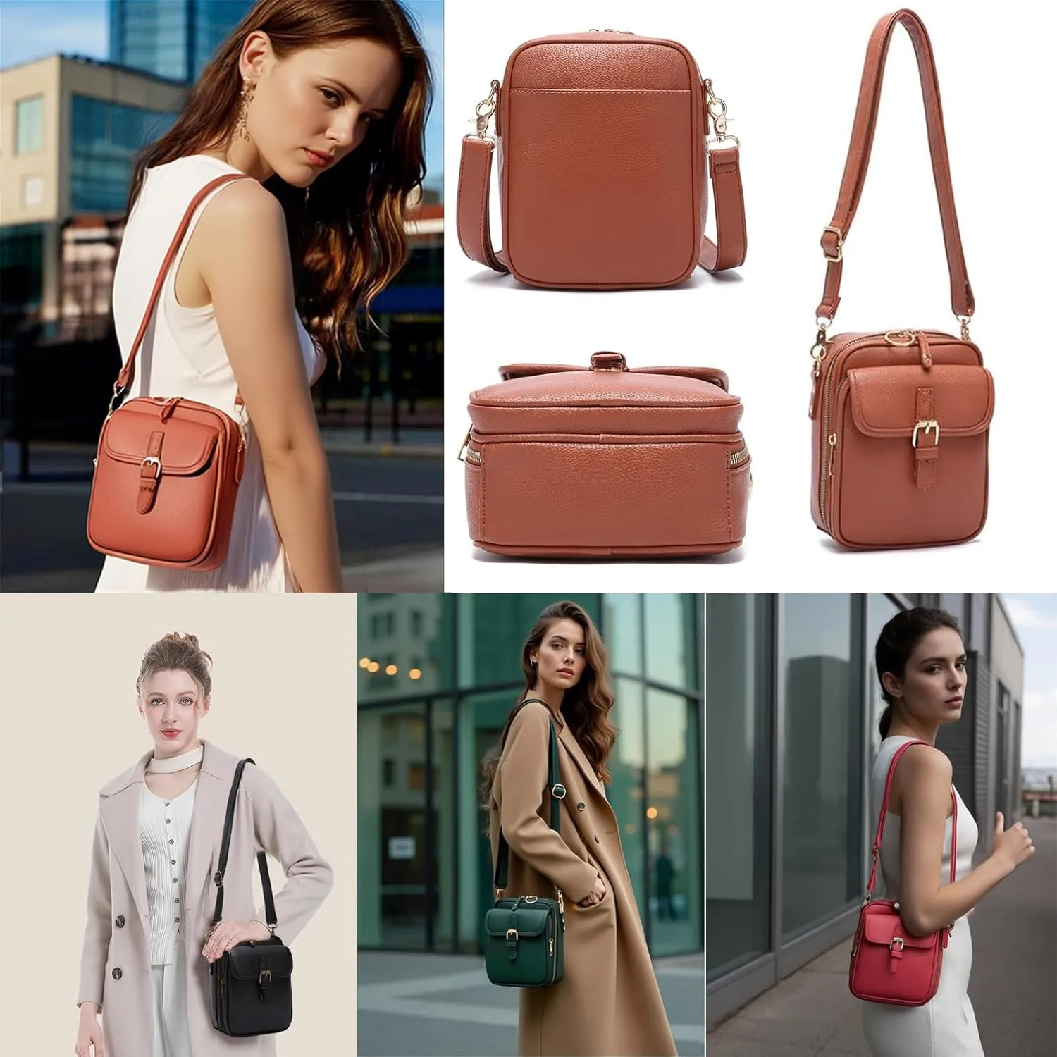 FETNHU Collaboraten1 Crossbody Leather Bag,Collaborateam Urvashi Tojoyride Collaboration Anti Theft Shoulder Bags for Women