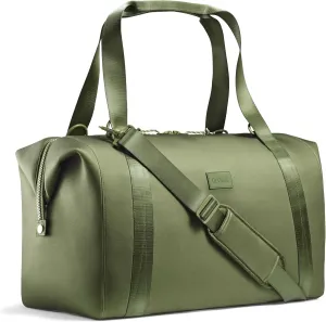 Fit & Fresh Premium Neoprene Weekender Bag With Trolley Sleeve - Large Overnight, Carry-on, Duffel, Gym, and Hospital Bag for Labor & Delivery