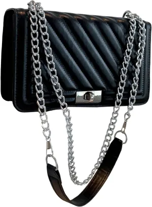 Floerns Women's Leather Shoulder Bag Embossed Clutch Purse Square Handbag