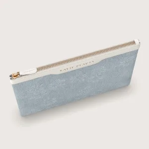 Floral Denim Bag - Travel Toiletry Makeup Bag