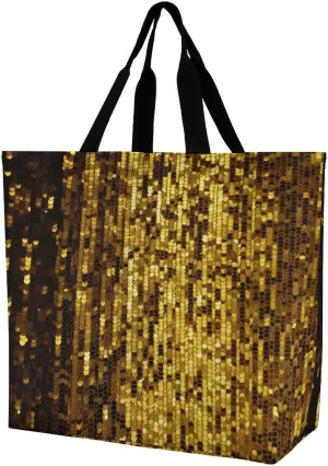 Foldable Grocery Bag Reusable Shopping Bag USA Flag Tote Bag Casual Handbags for Work Shopping