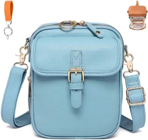 Forcipower Crossbody Leather Bag, Collaboraten1 Crossbody Bags for Women, Collaborate Purse Fashion Multiple Pockets